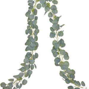 Eucalyptus Greenry Faux Silk Leaves 6ft Wall Decor
